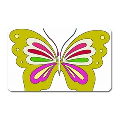 Color Butterfly  Magnet (rectangular) by Colorfulart23