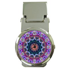 Purple Lotus Money Clip With Watch by Zandiepants