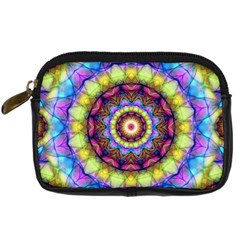 Rainbow Glass Digital Camera Leather Case by Zandiepants