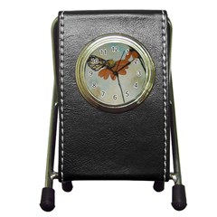 Monarch Stationery Holder Clock by rokinronda