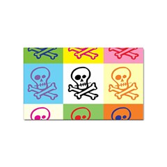 Skull Sticker (rectangle) by Siebenhuehner