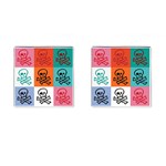 Skull Cufflinks (Square) Front(Pair)