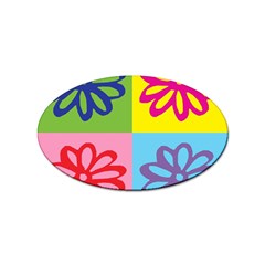 Flower Sticker (oval) by Siebenhuehner