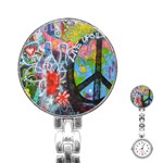 Prague Graffiti Stainless Steel Nurses Watch Front