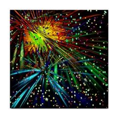 Exploding Fireworks Face Towel by StuffOrSomething