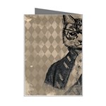 Harlequin Cat Mini Greeting Card Right