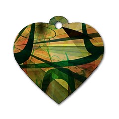 Untitled Dog Tag Heart (two Sided) by Zuzu