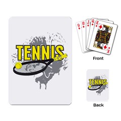 Tennis Playing Cards Single Design by MegaSportsFan