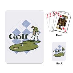 Classic Golf Playing Cards Single Design by MegaSportsFan