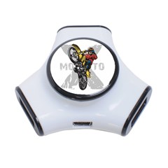 Moto X Wheelie 3-port Usb Hub by MegaSportsFan