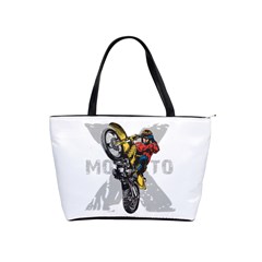 Moto X Wheelie Classic Shoulder Handbag by MegaSportsFan