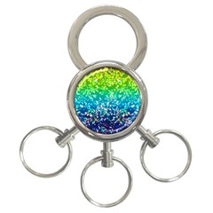 Glitter 4 3-ring Key Chain by MedusArt