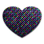 Polka Dot Sparkley Jewels 2 Mouse Pad (Heart) Front