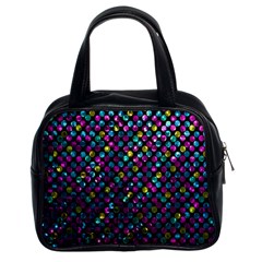 Polka Dot Sparkley Jewels 2 Classic Handbag (two Sides) by MedusArt