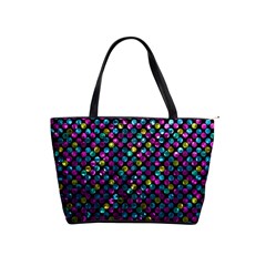 Polka Dot Sparkley Jewels 2 Large Shoulder Bag by MedusArt