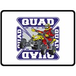 Quad Racer Fleece Blanket (Extra Large) 80 x60  Blanket Front