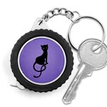 Purple Gracious Evil Black Cat Measuring Tape Front