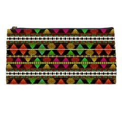 Aztec Style Pattern Pencil Case by dflcprints