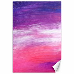 Abstract In Pink & Purple Canvas 12  X 18  (unframed) by StuffOrSomething