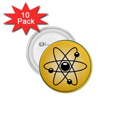 Atom Symbol 1 75  Button (10 Pack) by StuffOrSomething