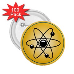 Atom Symbol 2 25  Button (100 Pack) by StuffOrSomething