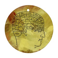 Brain Map Round Ornament (two Sides) by StuffOrSomething