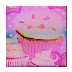 Cupcakes Covered In Sparkly Sugar Face Towel by StuffOrSomething