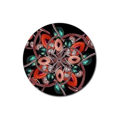 Luxury Ornate Artwork Drink Coasters 4 Pack (round) by dflcprints