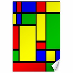 Mondrian Canvas 20  X 30  (unframed) by Siebenhuehner