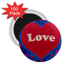 Love Theme Concept  Illustration Motif  2 25  Button Magnet (100 Pack) by dflcprints