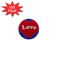 Love Theme Concept  Illustration Motif  1  Mini Button (100 Pack) by dflcprints