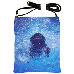 French Bulldog Swimming Shoulder Sling Bag by StuffOrSomething