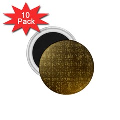 Gold 1 75  Button Magnet (10 Pack) by Colorfulart23