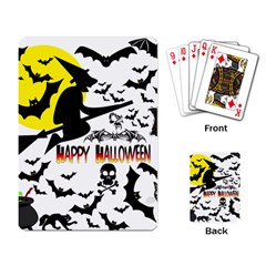 Happy Halloween Collage Playing Cards Single Design by StuffOrSomething