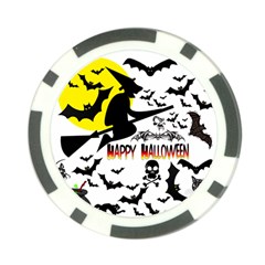 Happy Halloween Collage Poker Chip by StuffOrSomething