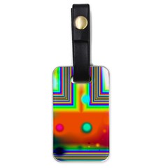 Crossroads Of Awakening, Abstract Rainbow Doorway  Luggage Tag (one Side) by DianeClancy