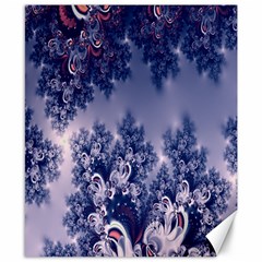 Pink And Blue Morning Frost Fractal Canvas 8  X 10  (unframed) by Artist4God