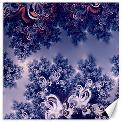 Pink And Blue Morning Frost Fractal Canvas 16  X 16  (unframed) by Artist4God