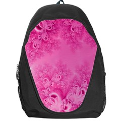 Soft Pink Frost Of Morning Fractal Backpack Bag by Artist4God