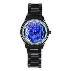 Water Nymph Sport Metal Watch (black) by icarusismartdesigns