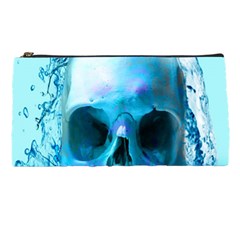 Skull In Water Pencil Case by icarusismartdesigns