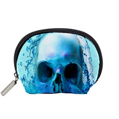 Skull In Water Accessory Pouch (small) by icarusismartdesigns