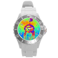 Sitting Bull Plastic Sport Watch (large) by icarusismartdesigns