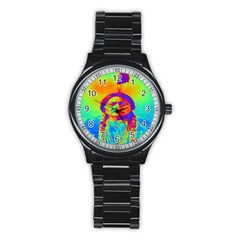 Sitting Bull Sport Metal Watch (black) by icarusismartdesigns