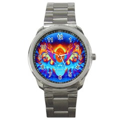 Escape From The Sun Sport Metal Watch by icarusismartdesigns