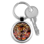 Abstract 4 Key Chain (Round) Front