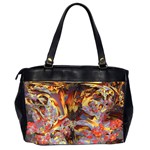 Abstract 4 Oversize Office Handbag (Two Sides) Back