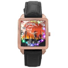 Ghost Dance Rose Gold Leather Watch  by icarusismartdesigns