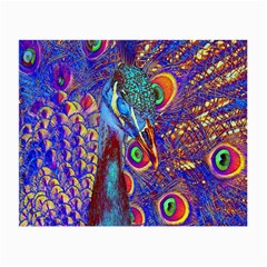 Peacock Glasses Cloth (small, Two Sided) by icarusismartdesigns