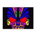 Skull In Colour A4 Sticker 100 Pack Front